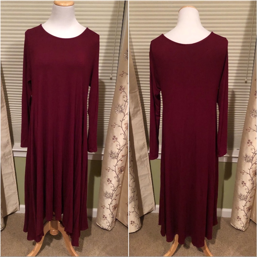 Agnes & Dora Merlot Earhart Dress